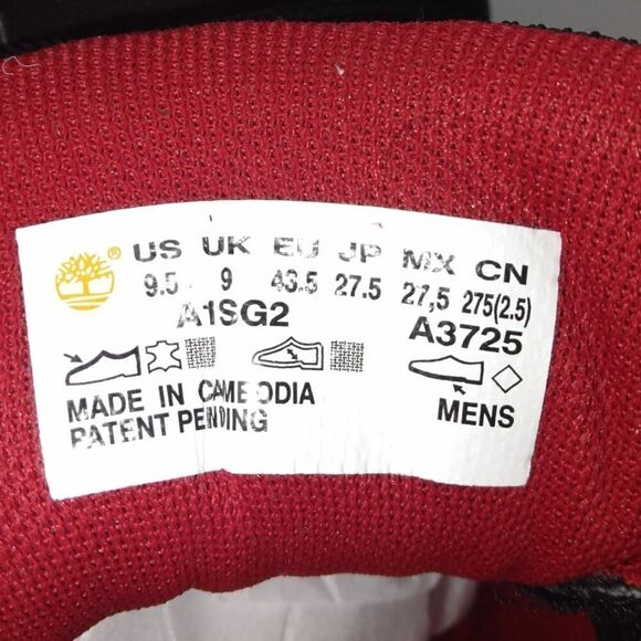 Timberland "Groveton" Mens Pre-owned Black Leather Chukka Boots - sz. 9 1/2M - Picture 6 of 6